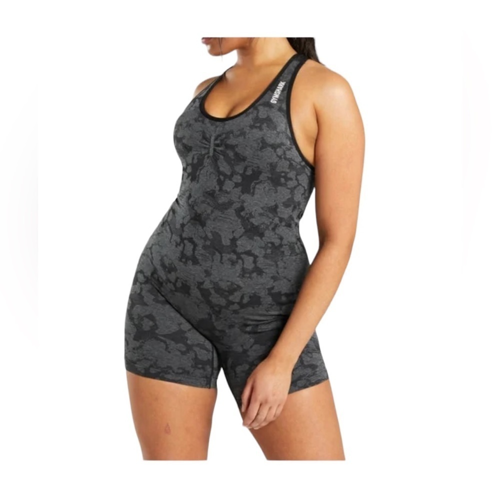 Gymshark All In One black camouflage. Size small